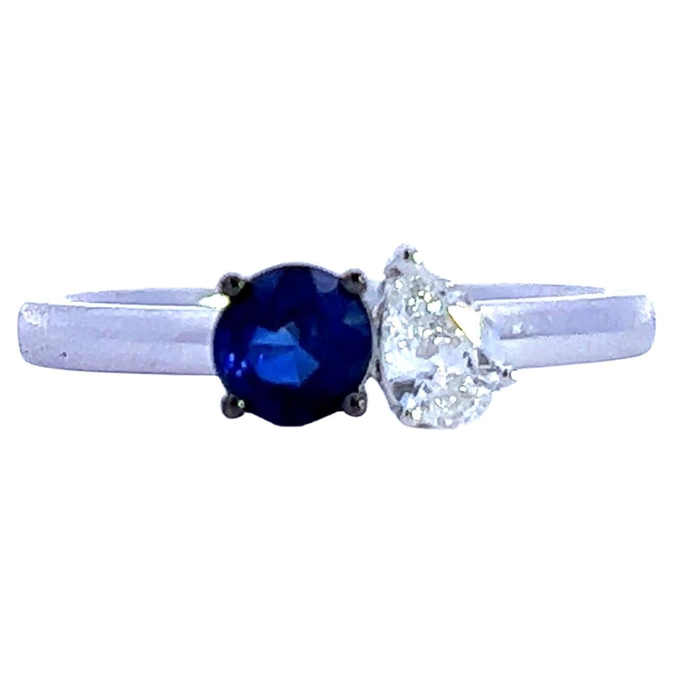 Elegant Sapphire and Diamond Ring