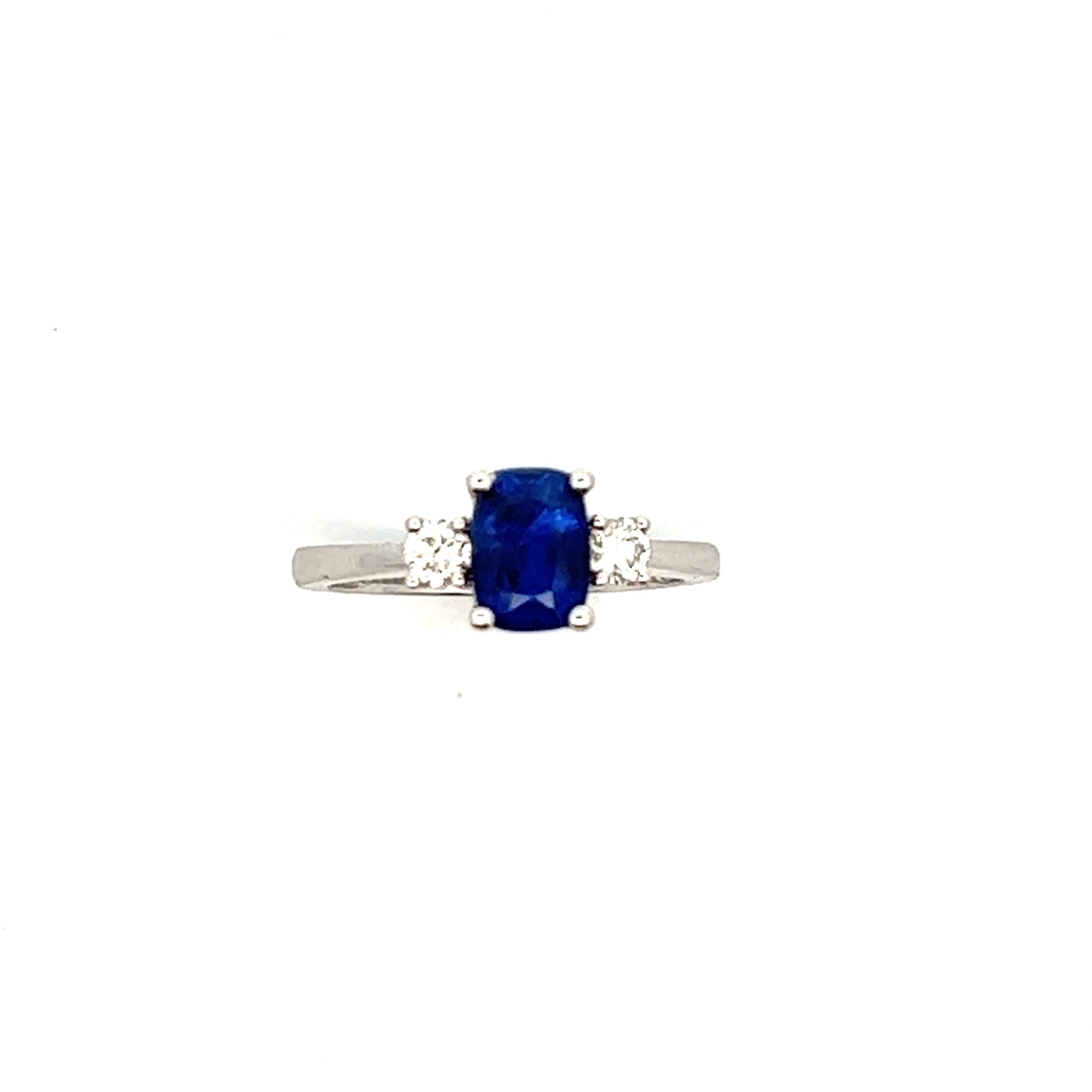 Elegant Sapphire and Diamond Ring