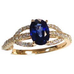 Elegant Sapphire and Diamond Ring