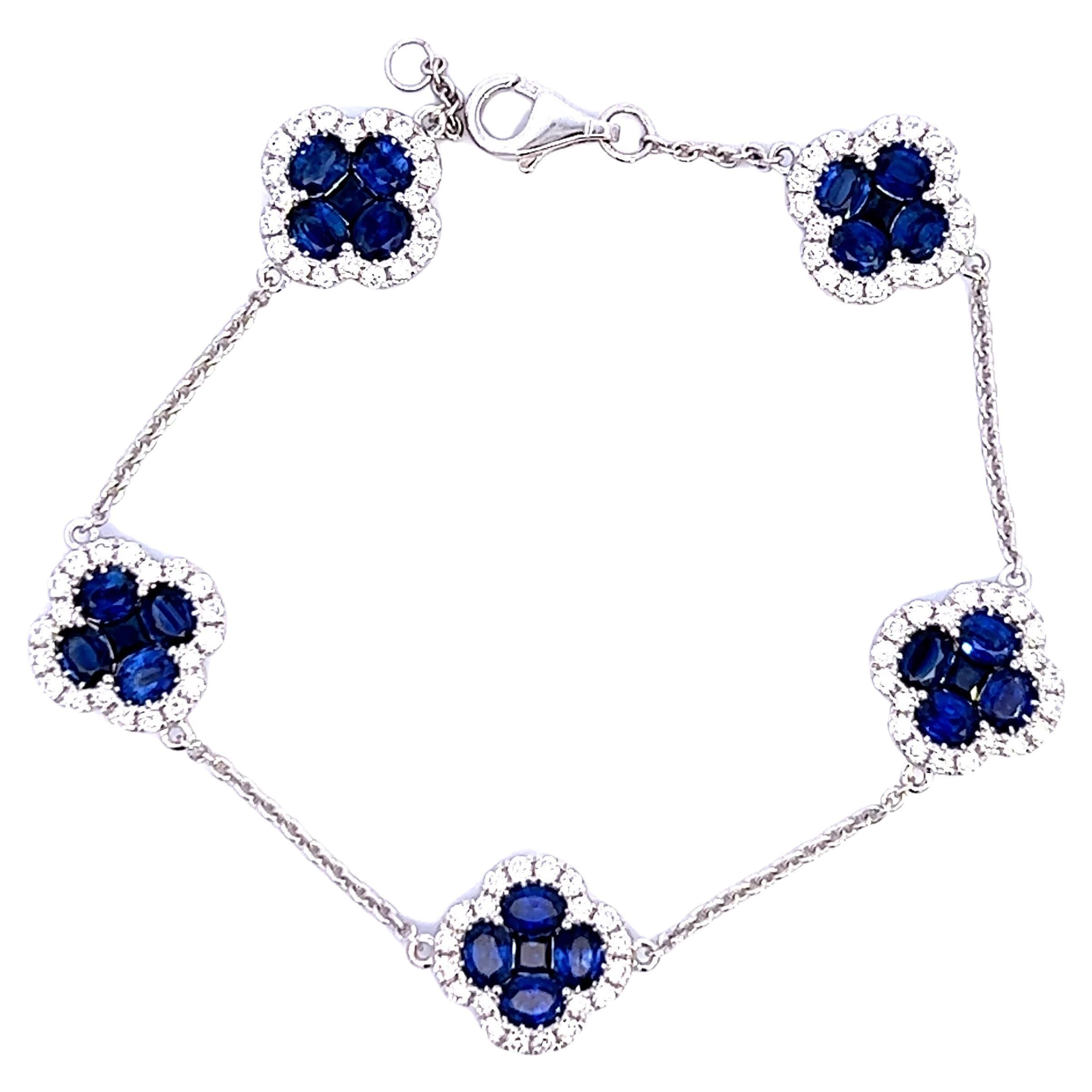 Bracelet élégant en saphir