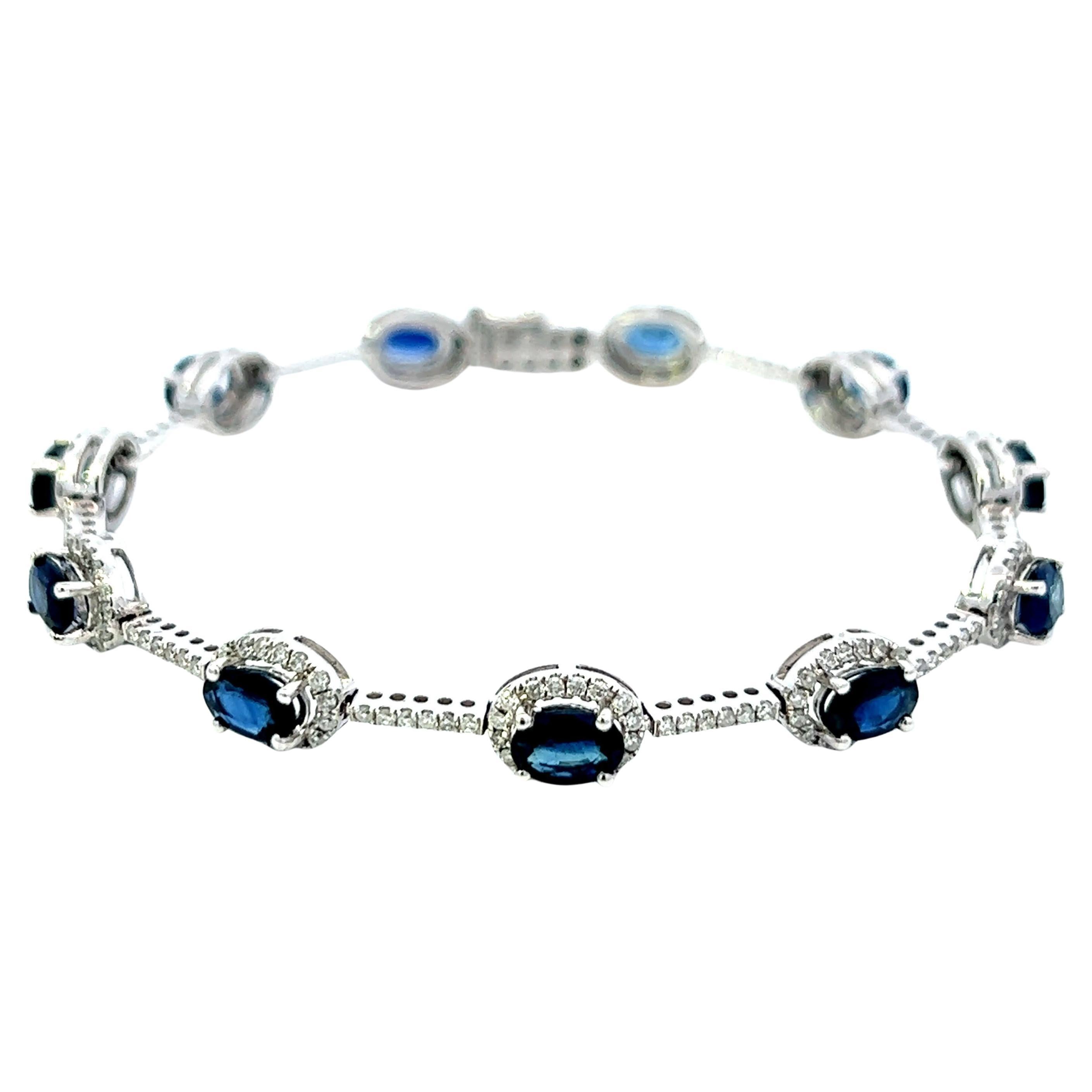 Elegant Sapphire Bracelet
