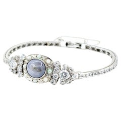 Elegantes Saphirarmband in 14k Vintage Watch Conversion