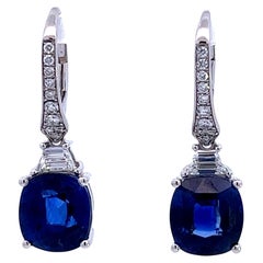 Elegant Sapphire Drop Earrings