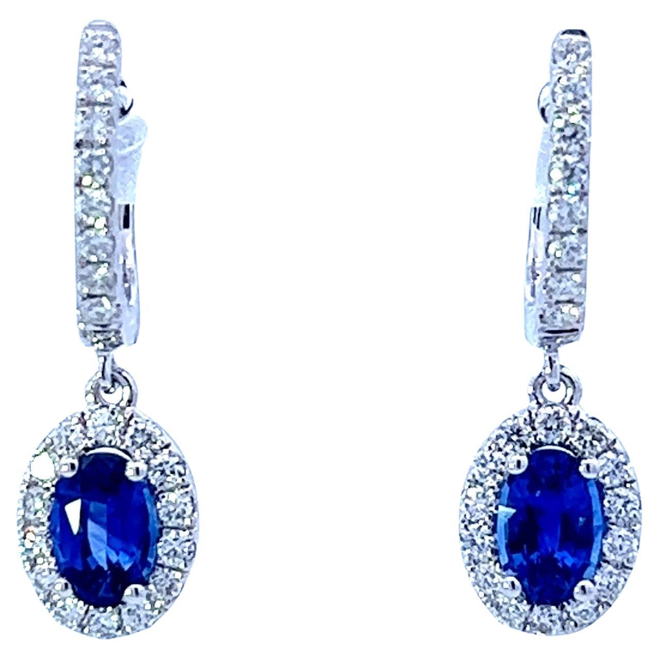 Elegant Sapphire Drop Earrings