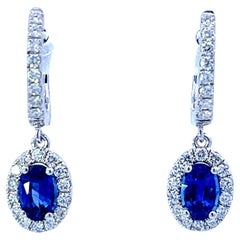 Elegant Sapphire Drop Earrings