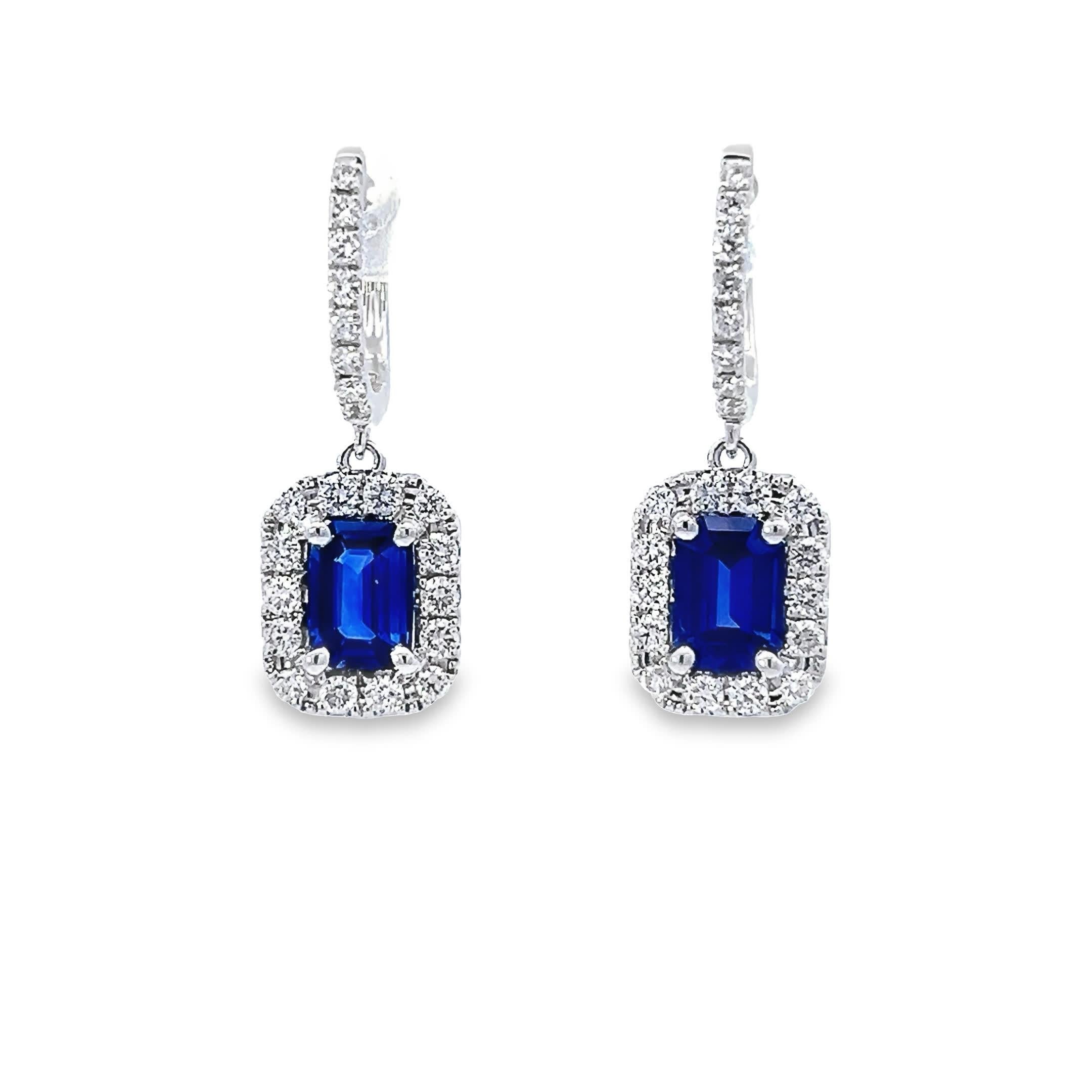 Elegant Sapphire Drop Earrings