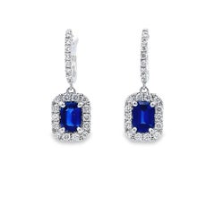 Elegant Sapphire Drop Earrings