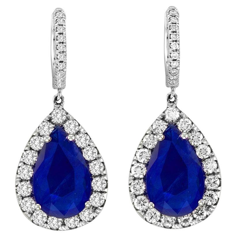 Elegant Sapphire Drop Earrings
