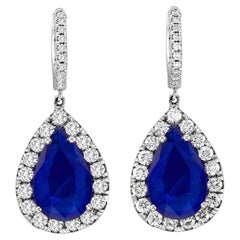 Elegant Sapphire Drop Earrings