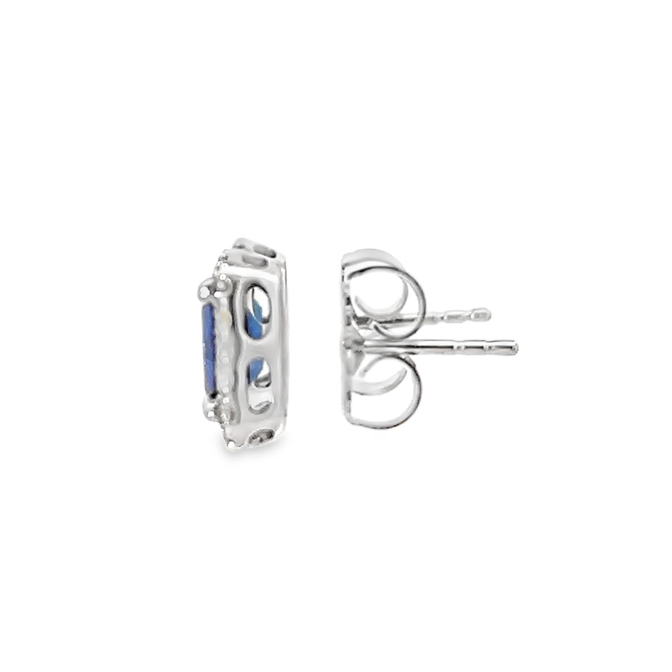 Elegant Sapphire Earrings In New Condition For Sale In Great Neck Plaza, NY