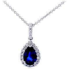 Elegant Sapphire Pendant Necklace