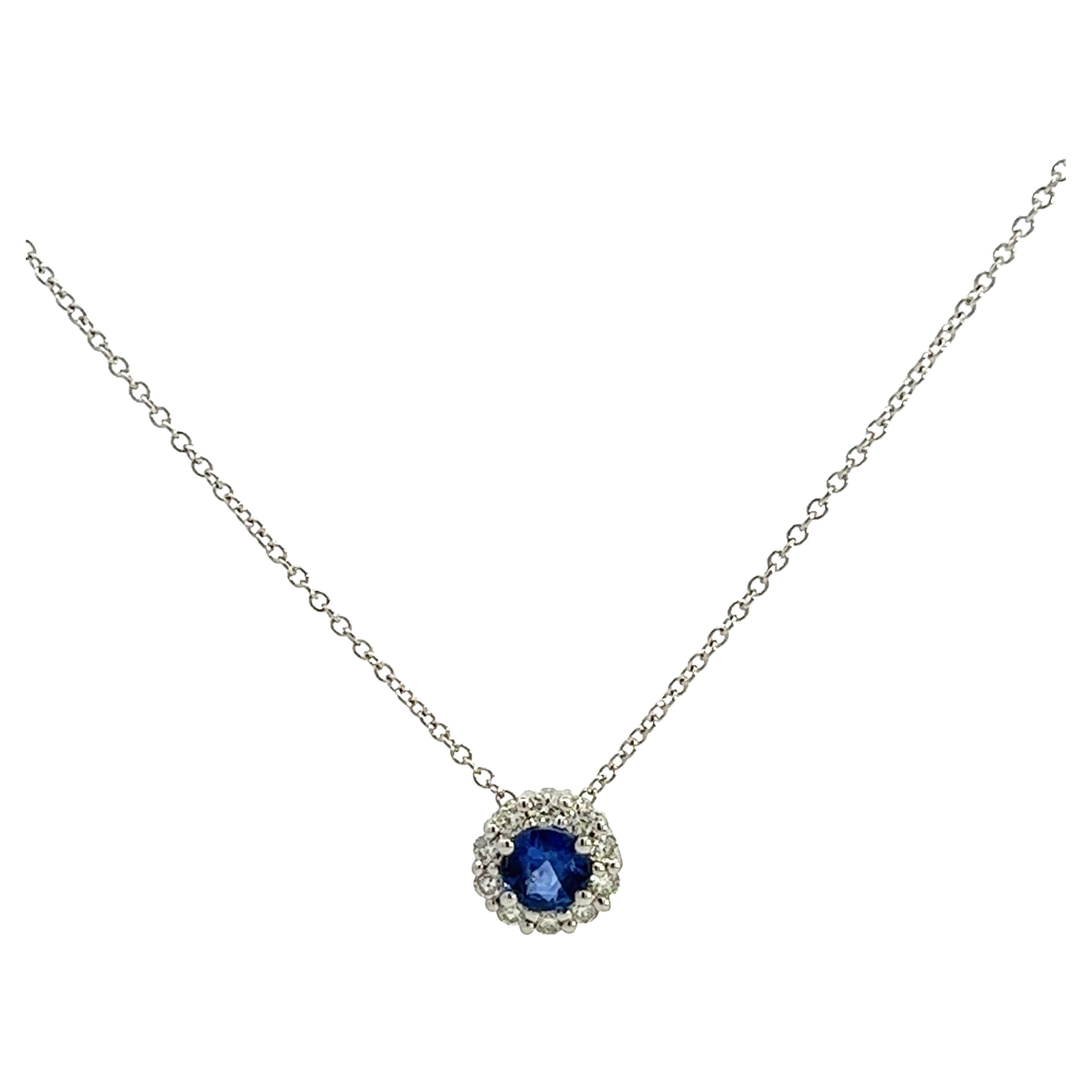 Elegant Sapphire Pendant Necklace