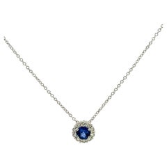 Elegant Sapphire Pendant Necklace