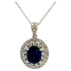 Elegant Sapphire Pendant Necklace