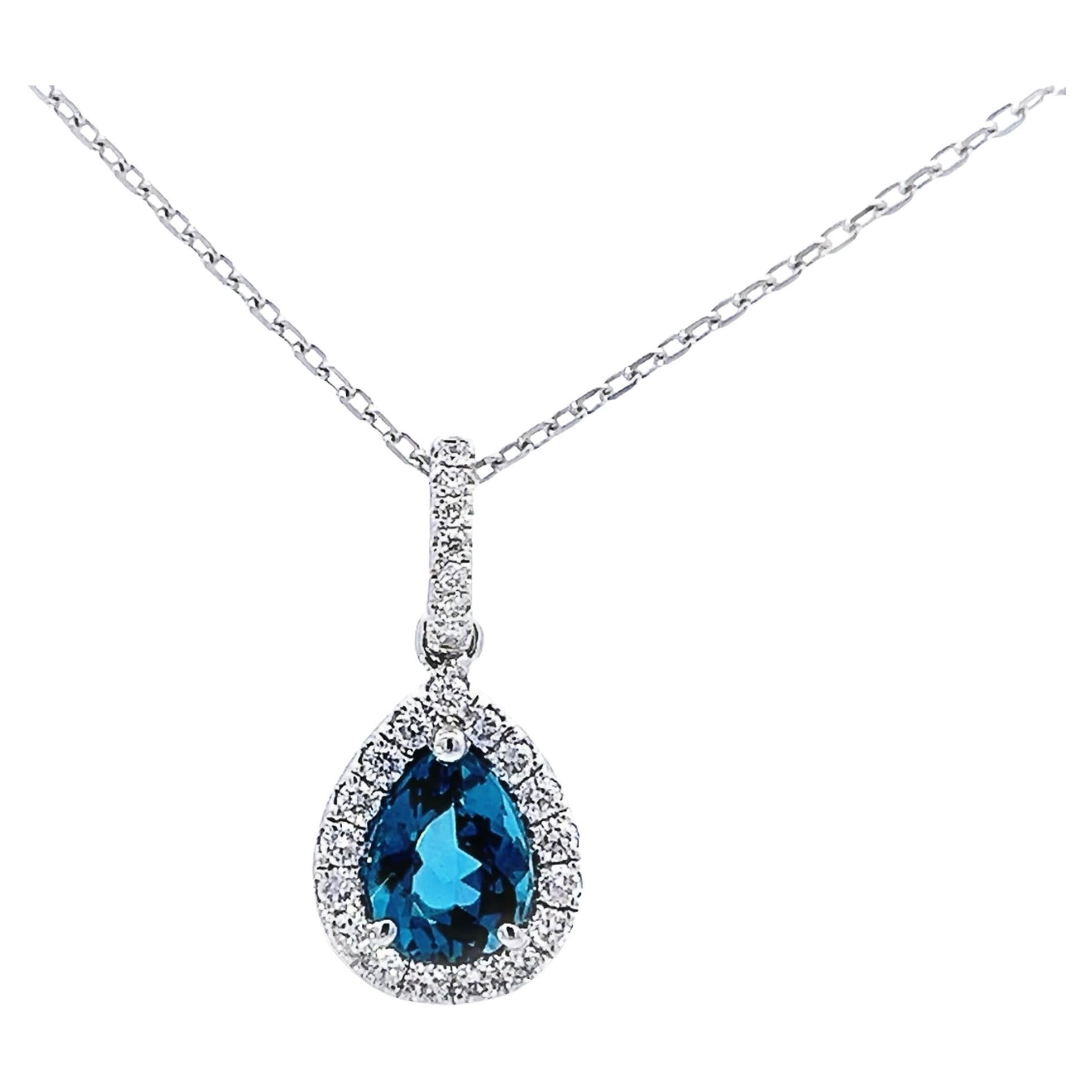 Elegant Sapphire Pendant Necklace