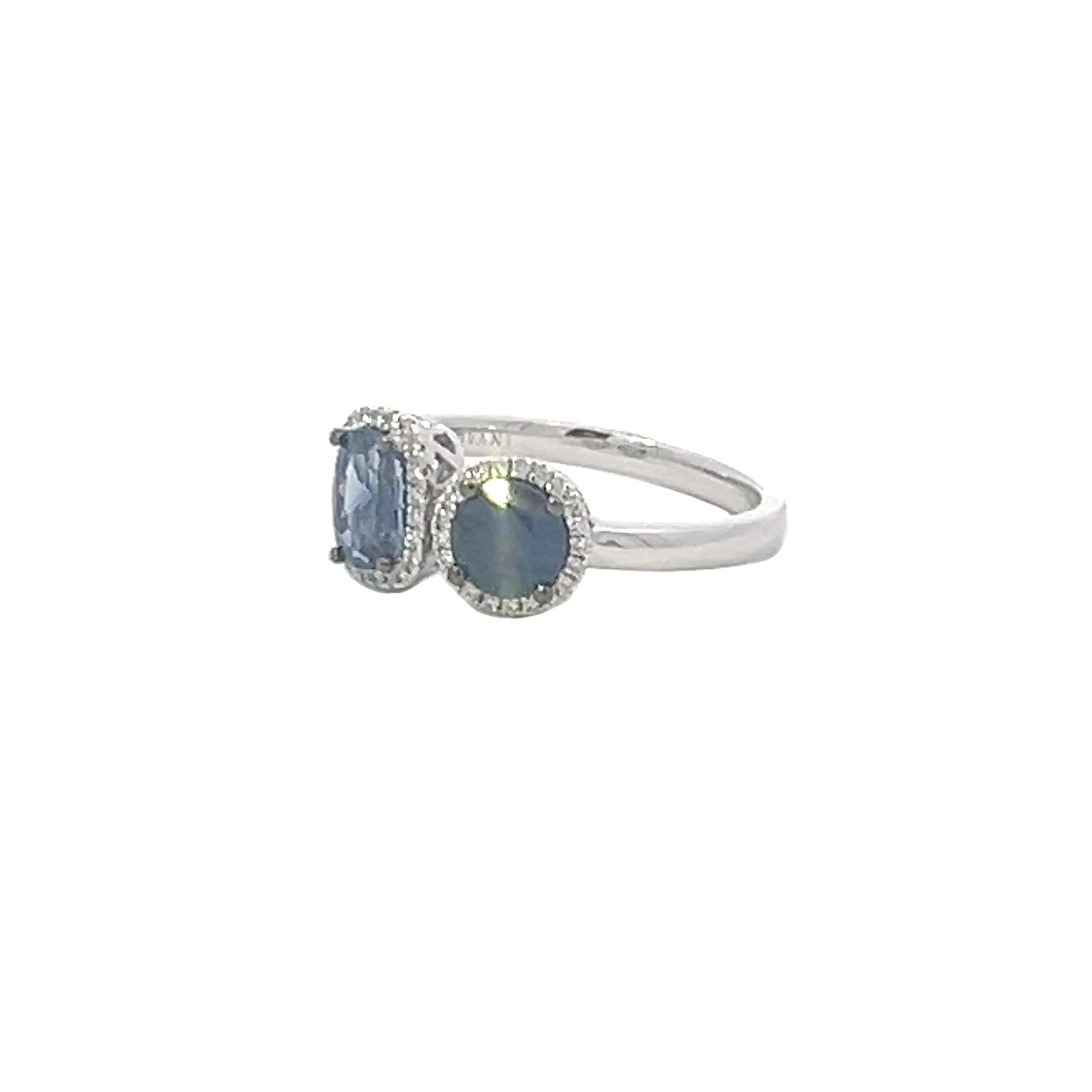 Ring mit elegantem Saphir im Zustand „Neu“ im Angebot in Great Neck Plaza, NY