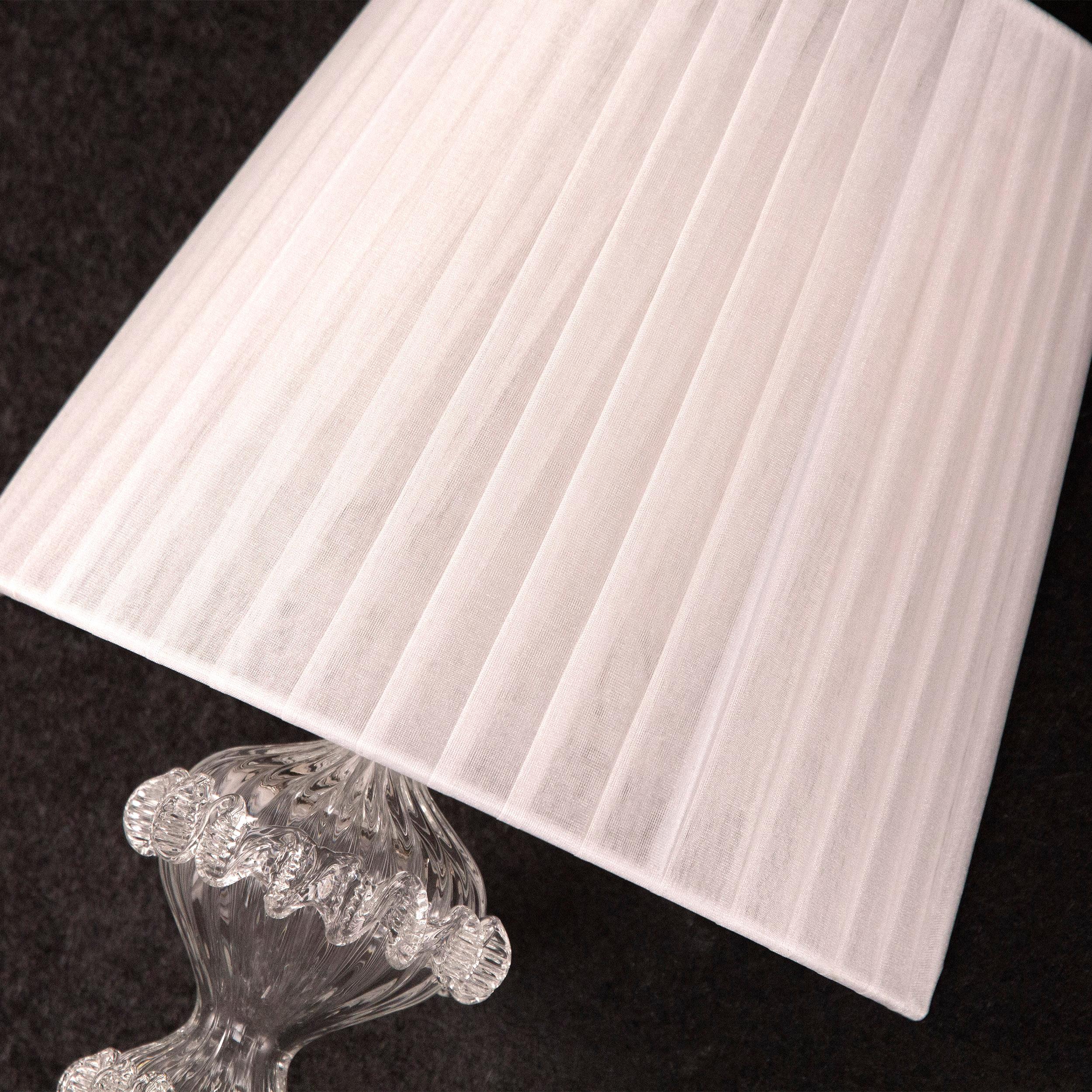 Elegant Sconce 1 Arm transparent Murano Glass Montecristo by Multiforme  In New Condition For Sale In Trebaseleghe, IT