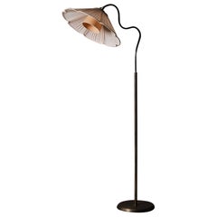 Elegant sculptural floor lamp by unknown designer, Sweden, circa 1950s
