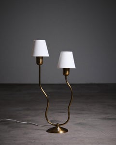 Elegant sculptural table lamp by unknown designer, Sweden, early 20th century