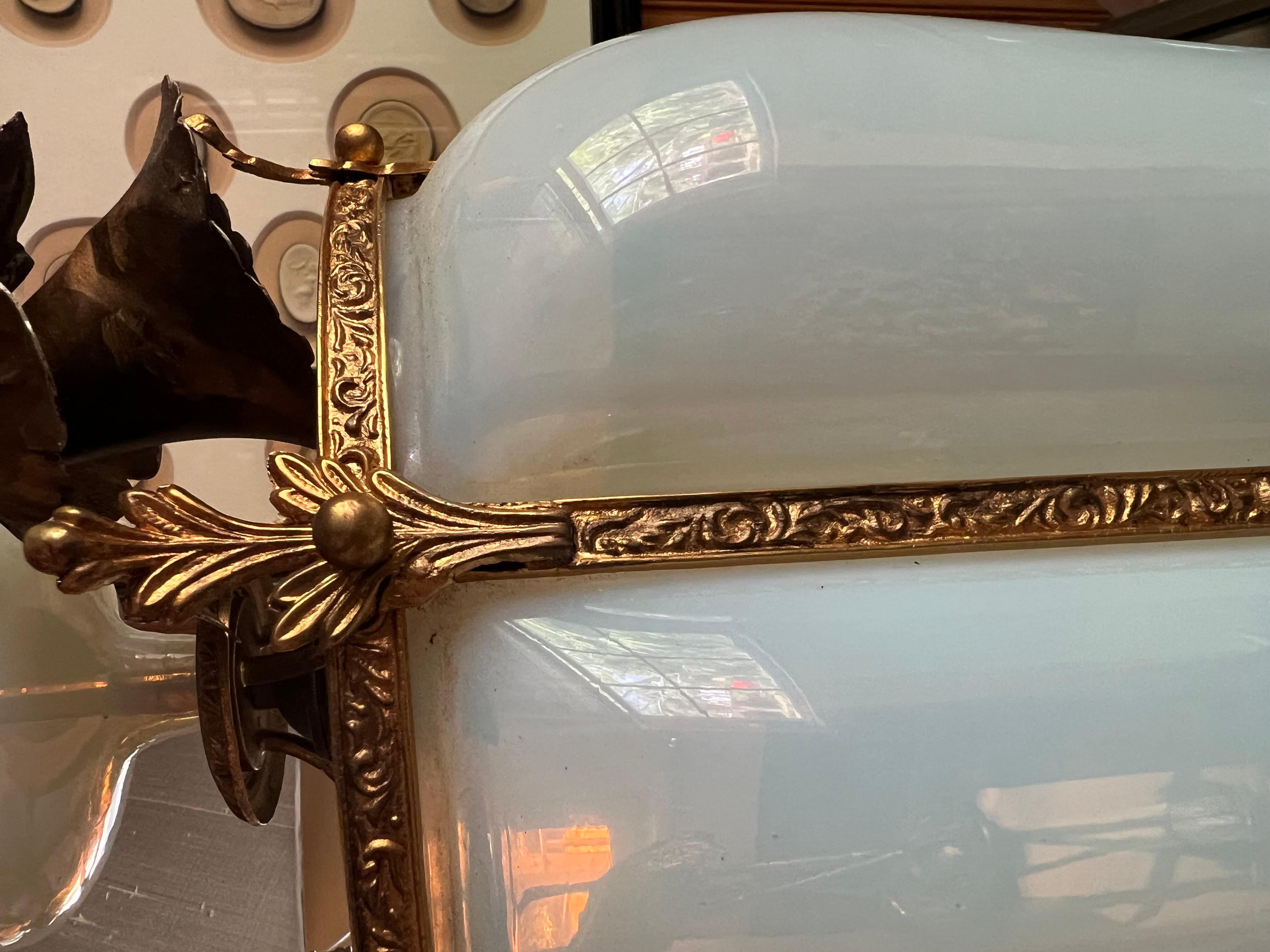 Elegante lampada a sospensione Seguso Murano con baldacchino originale In condizioni buone in vendita a Sullivans Island, SC