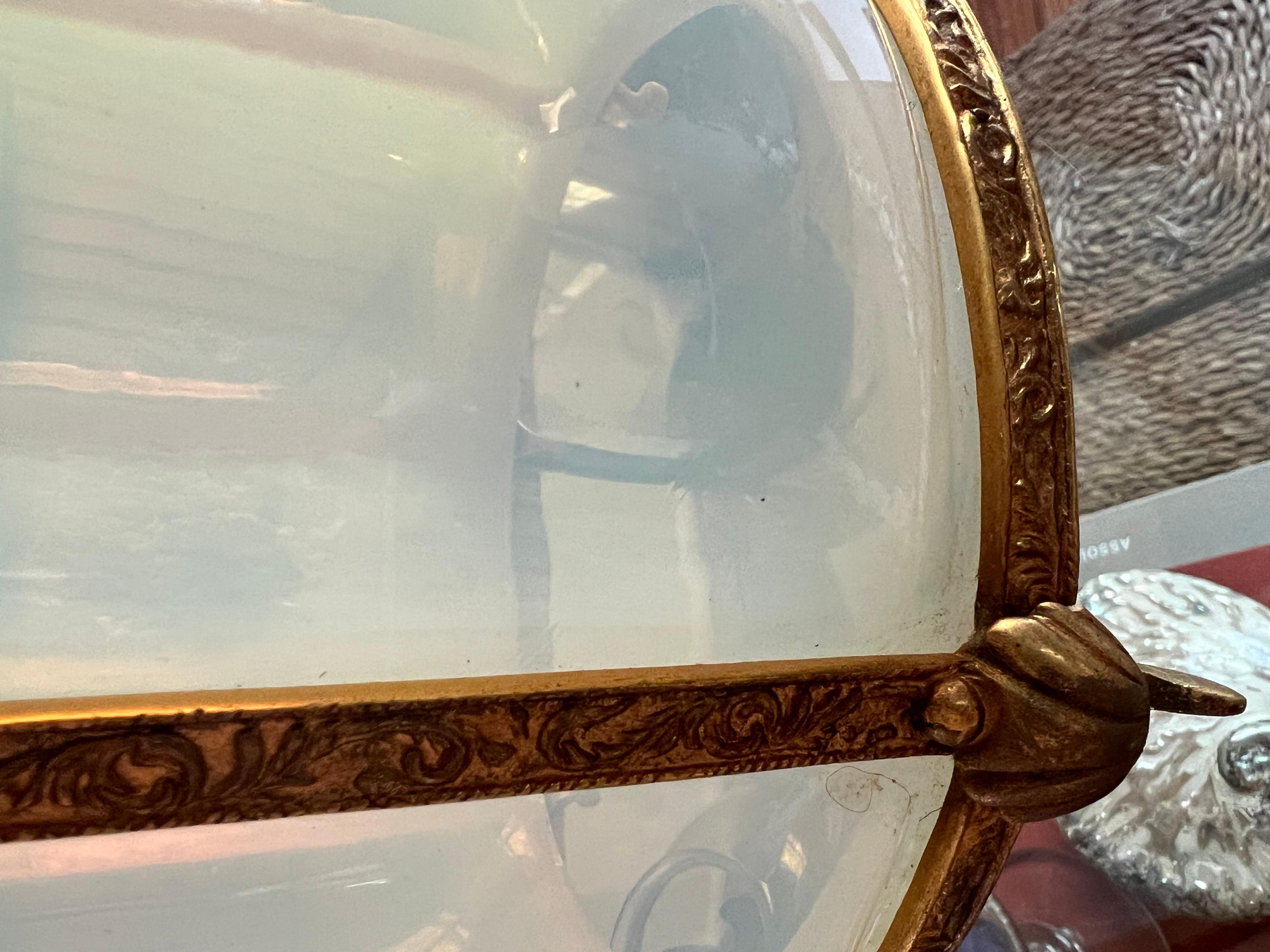 Inizio XX secolo Elegante lampada a sospensione Seguso Murano con baldacchino originale in vendita