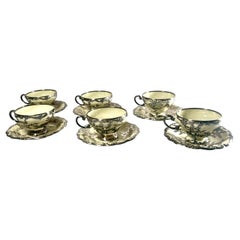 Elegantes Teeservice aus Porzellan der Manufaktur Rosenthal