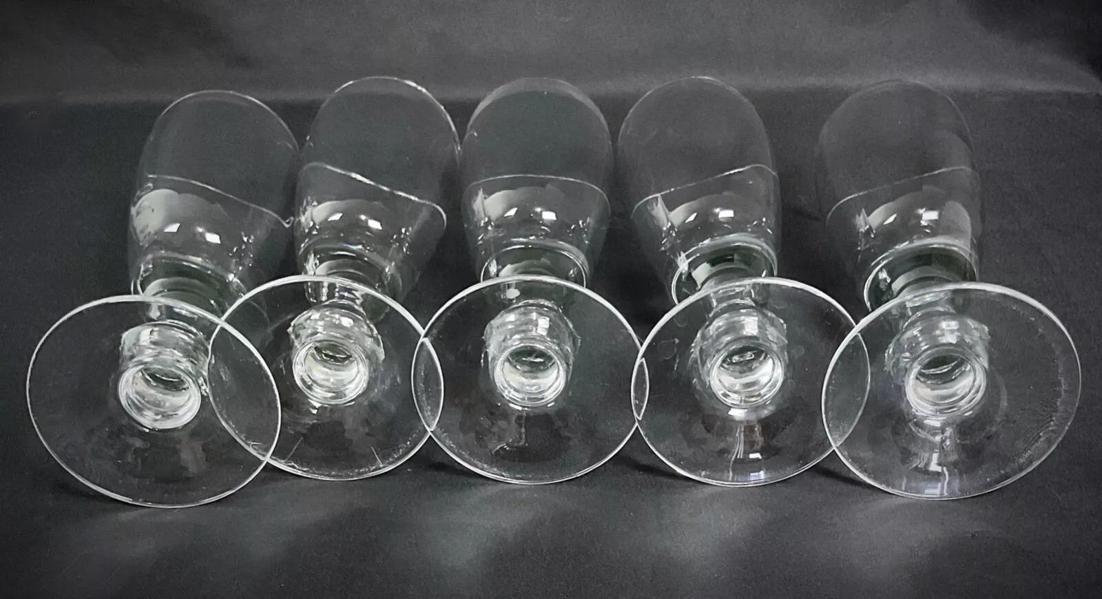 Elegant Set of 10 Large 24 cm Vintage Crystal Wine Glasses, 20th Century - 2Y375 For Sale 3