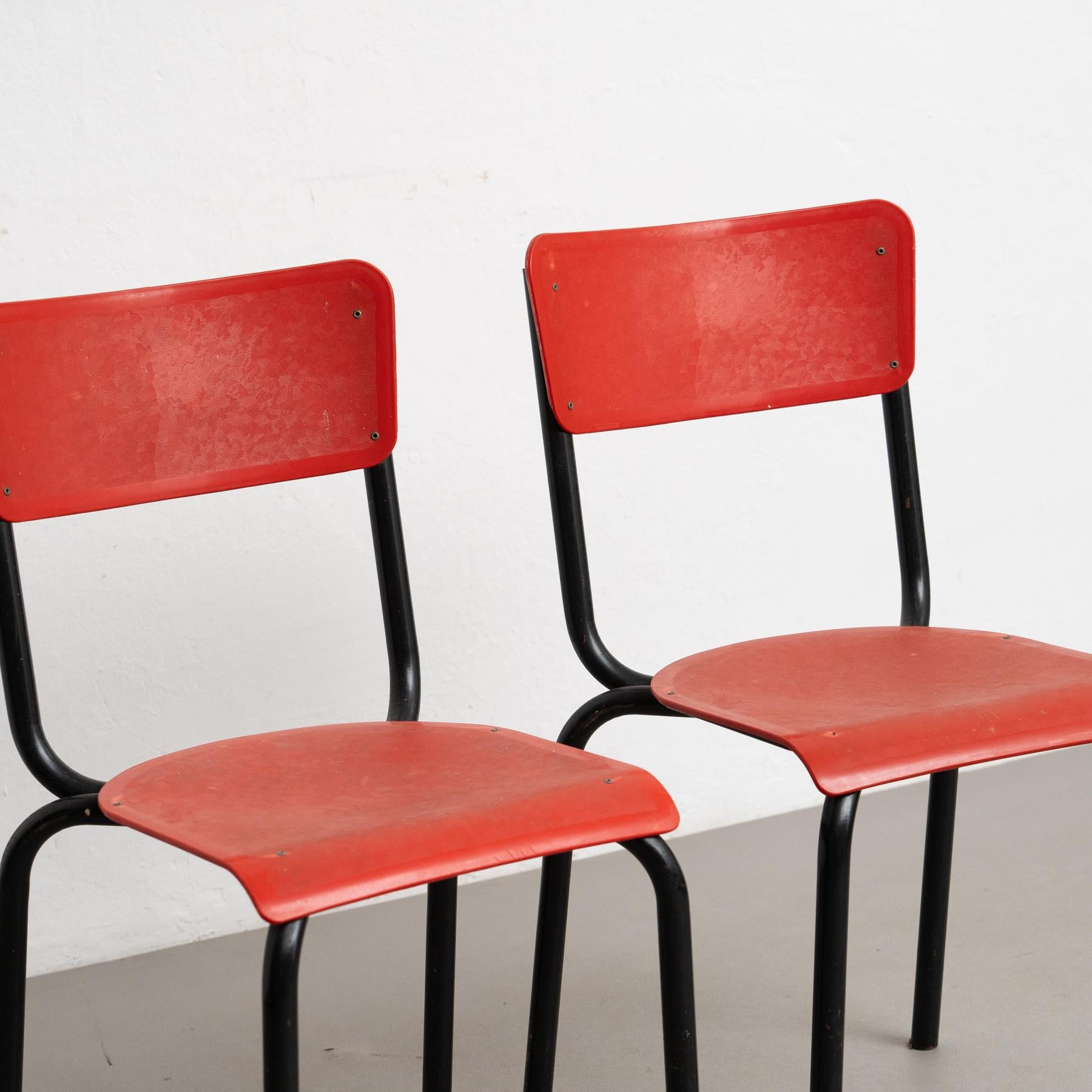 Belge Elegance Set of 2 Chairs by Pierre Guariche - 1950s Vintage Design en vente
