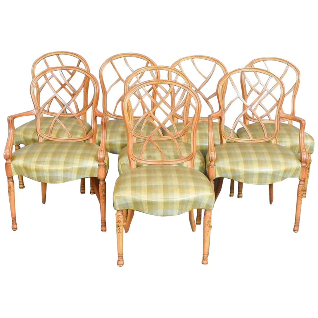 Set of Six Antique Kitchen Chairs, French Country Dining, circa 1910 at 1stDibs
