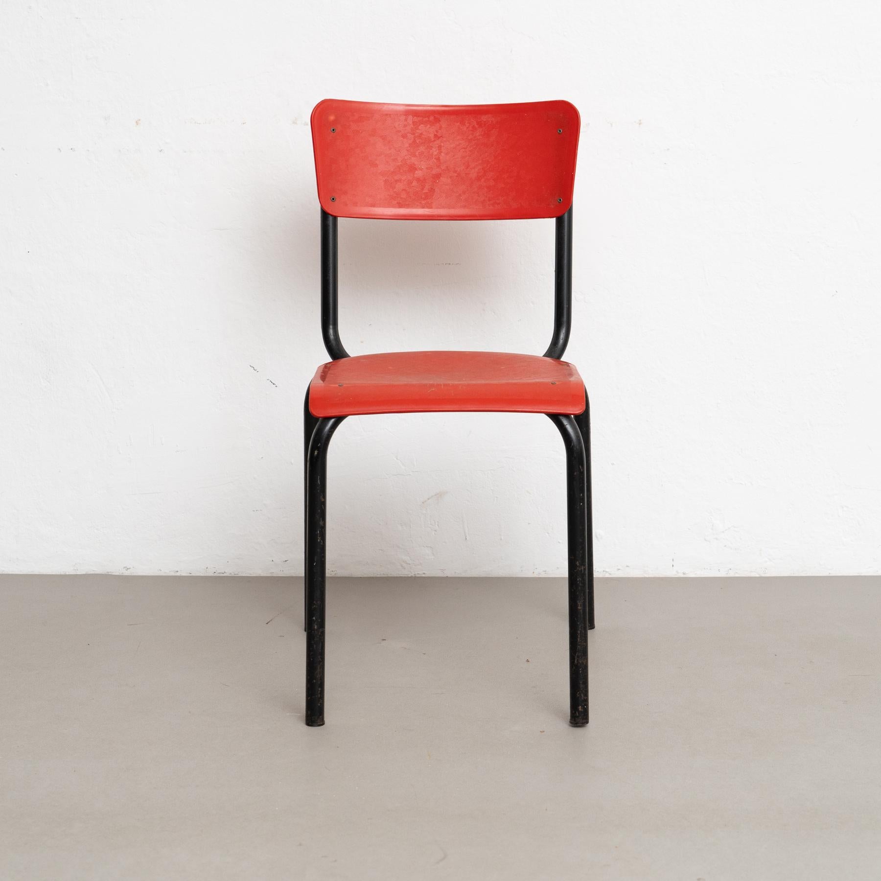 Elegante set di cinque sedie di Pierre Guariche - Design/One anni '50 in vendita 7