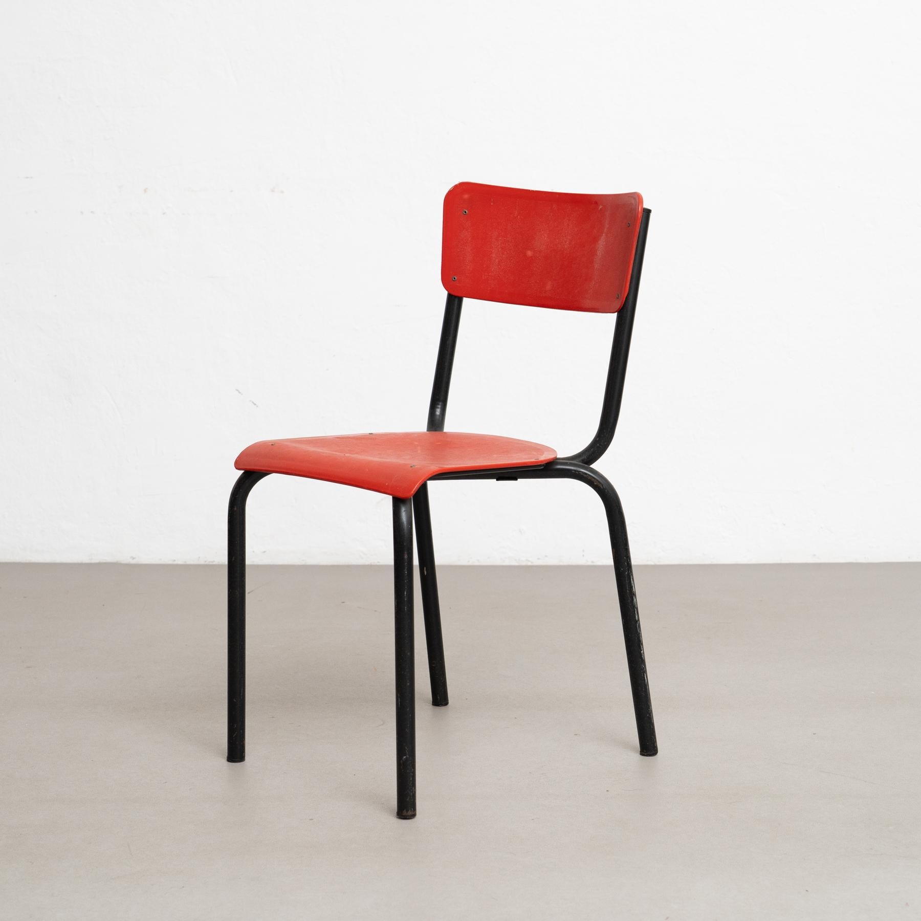 Elegante set di cinque sedie di Pierre Guariche - Design/One anni '50 in vendita 9