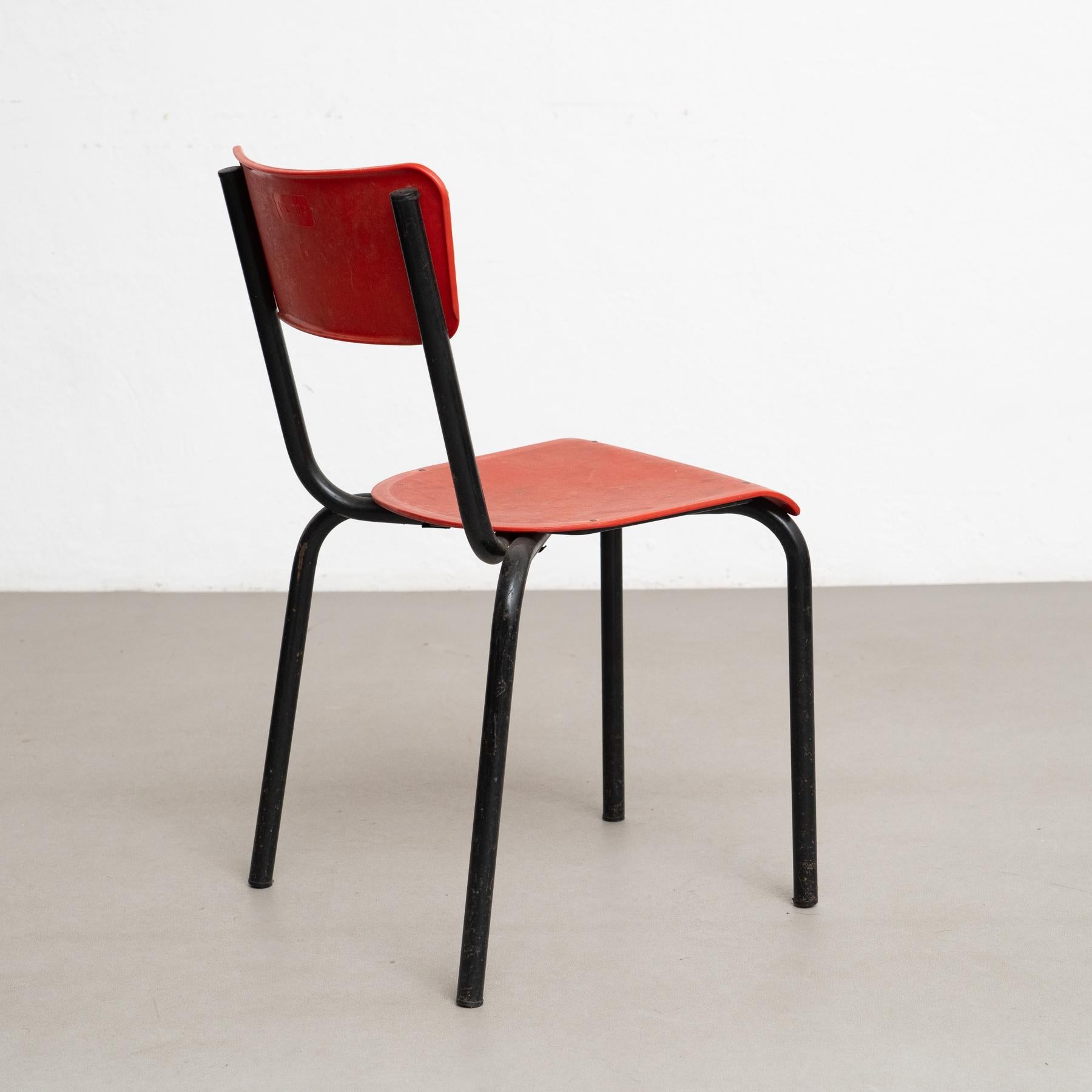 Elegante set di cinque sedie di Pierre Guariche - Design/One anni '50 in vendita 10