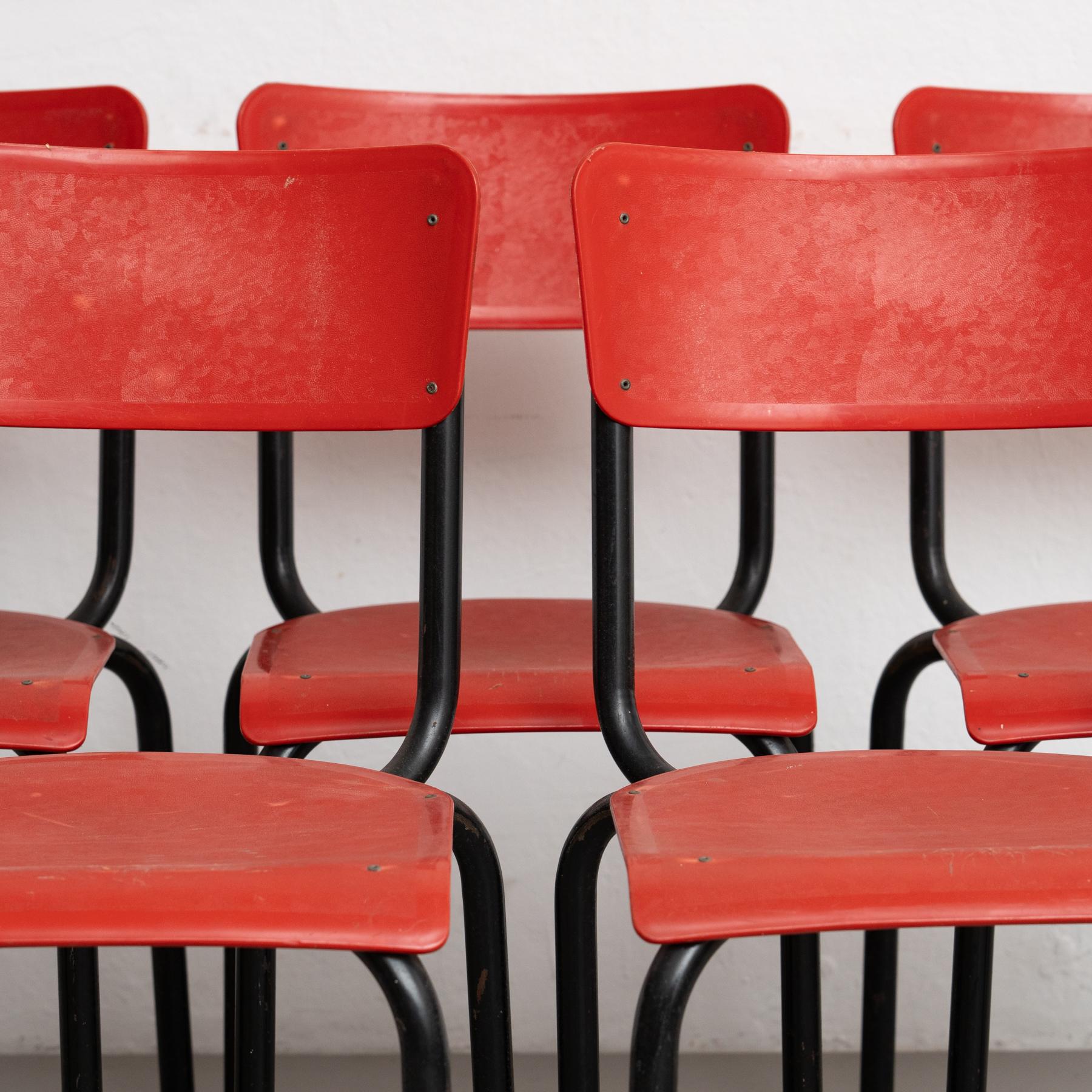 Belga Elegante set di cinque sedie di Pierre Guariche - Design/One anni '50 in vendita