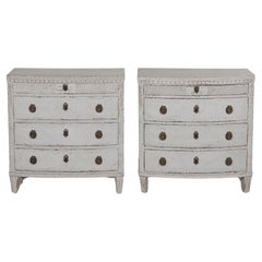 Vintage Elegant set of gustavian style chests, circa 100 years old.