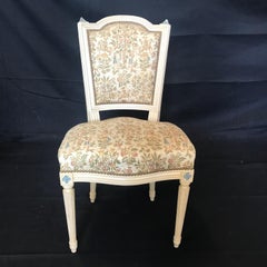 Elegant Set of Six Louis XVI Dining Chairs with Exquisite Tapestry