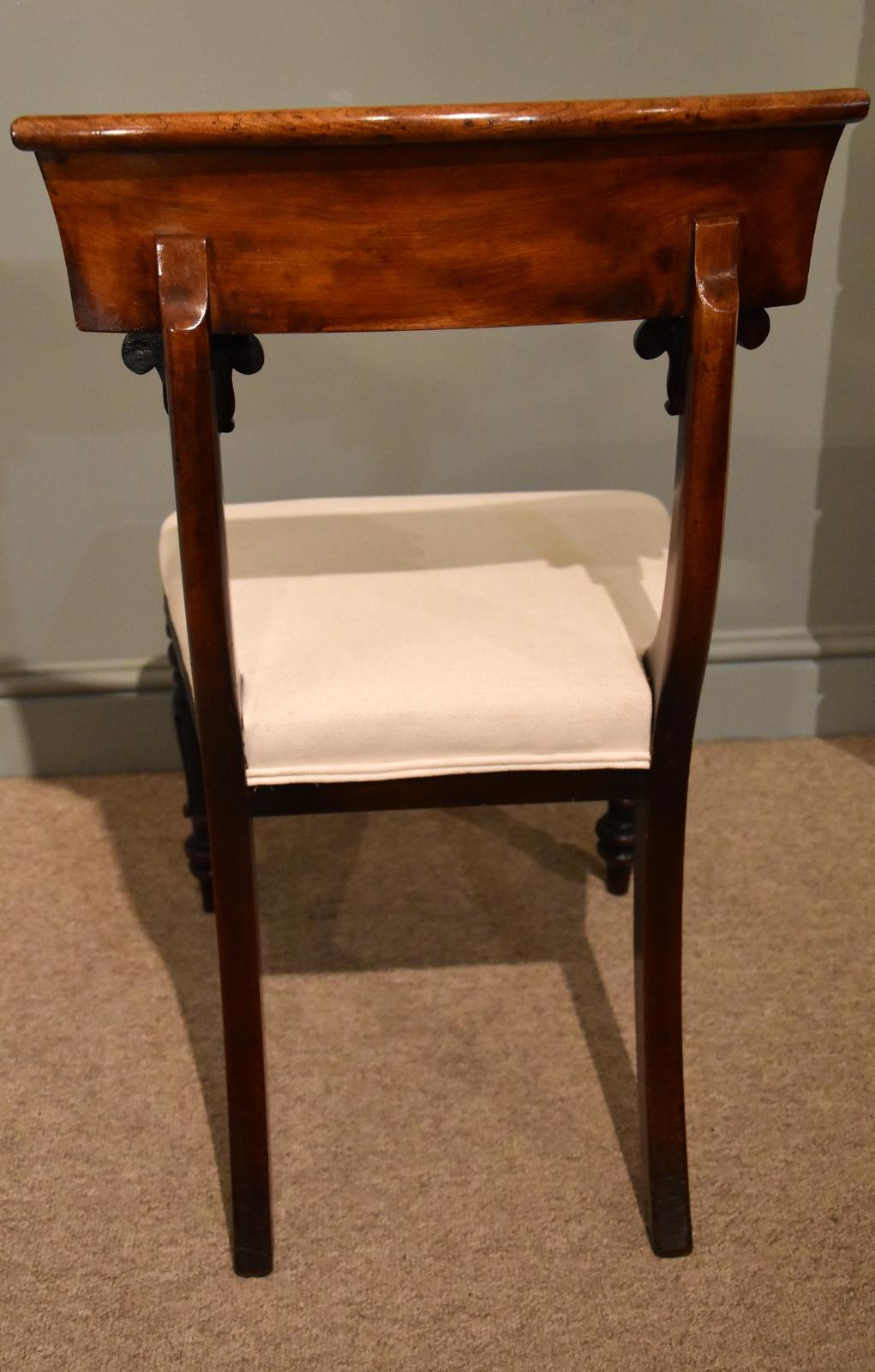19th Century Elegant Set of William IV Mahogany Dining Chairs