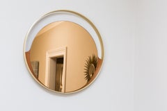 Elegant Shaped Mirror by Cristal Art, Italy, circa 1965