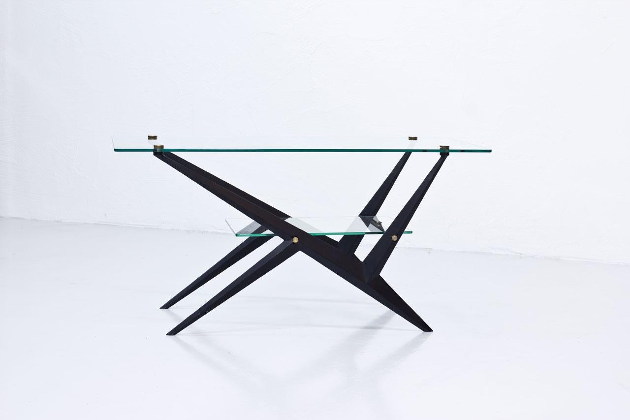 Elegant Side Table by Angelo Ostuni, 1950s (Moderne der Mitte des Jahrhunderts)