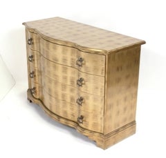 Elegant Silver Leafed Chests - Pair Available
