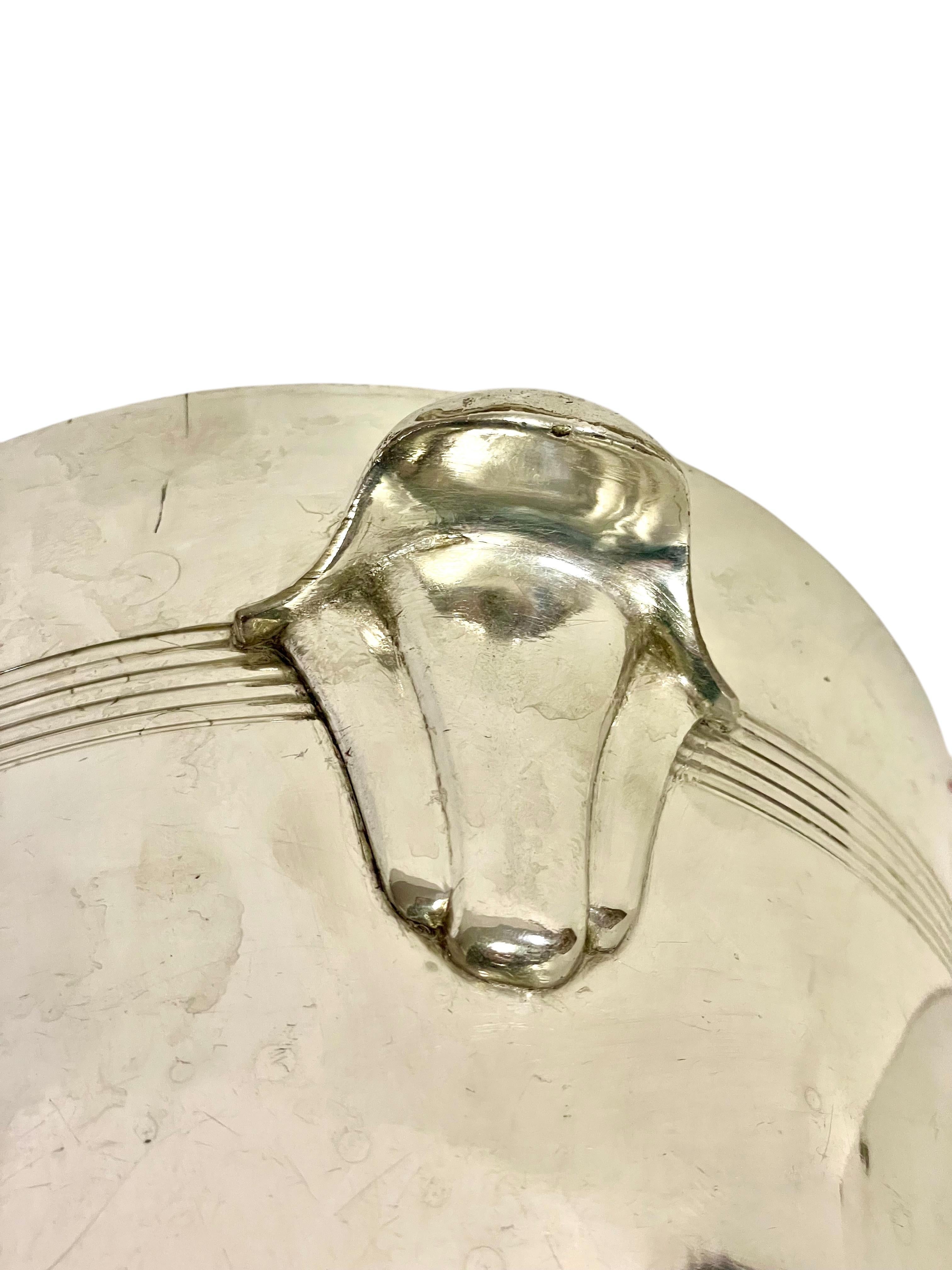 Elegante Cubitera de Champán Plateada en venta 3