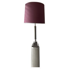 Elegant Silver Plated Table Lamp Attributed to Maison Charles, France 1960.