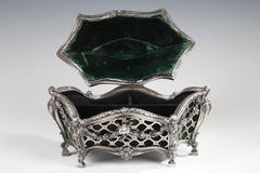 Elegant Silvered Bronze Coffer Attributed to Tahan