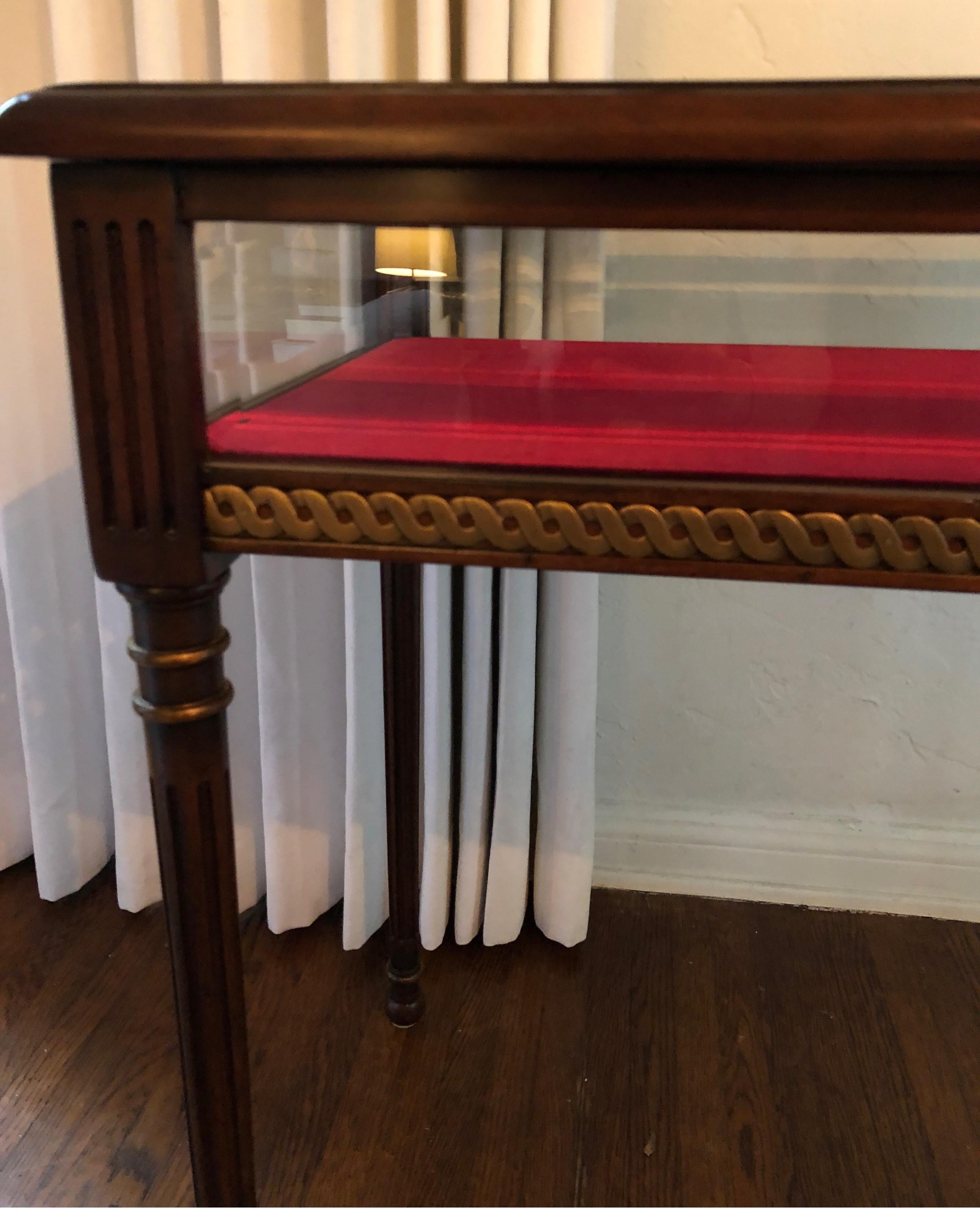 Elegant Signed Althorp by Theodore Alexander Display Case Table 3