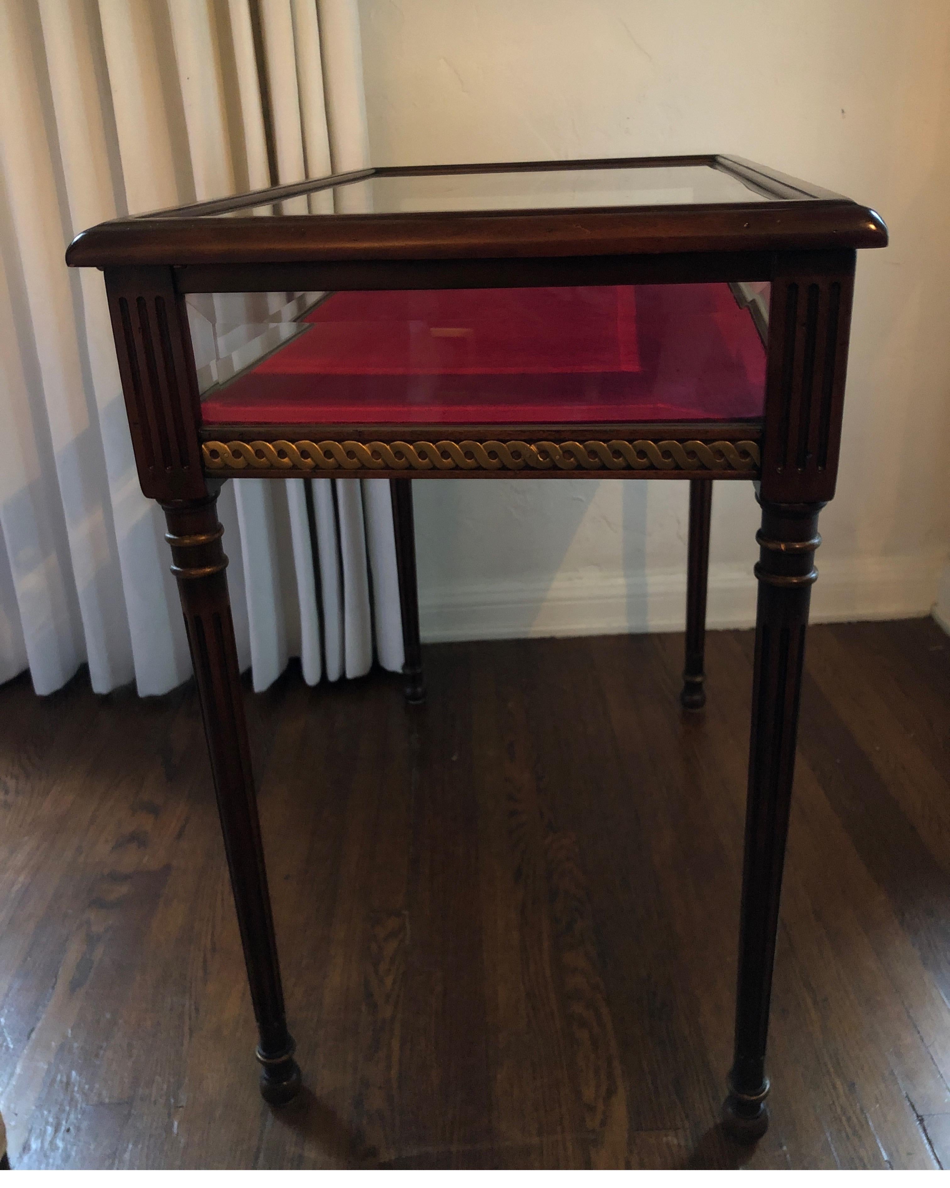 Elegant Signed Althorp by Theodore Alexander Display Case Table 6