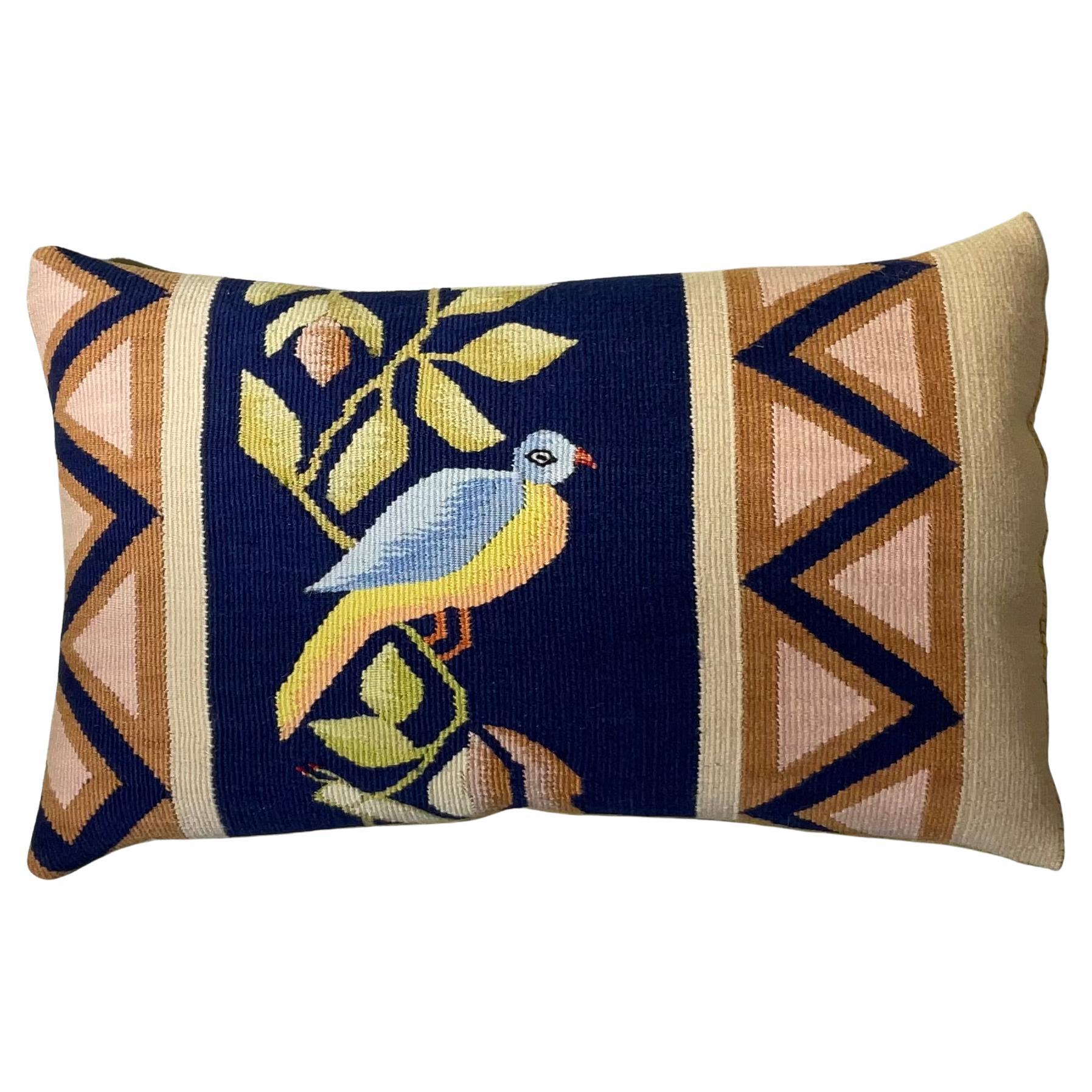 Elegant Single Decorative Hand Woven Pillow For Sale