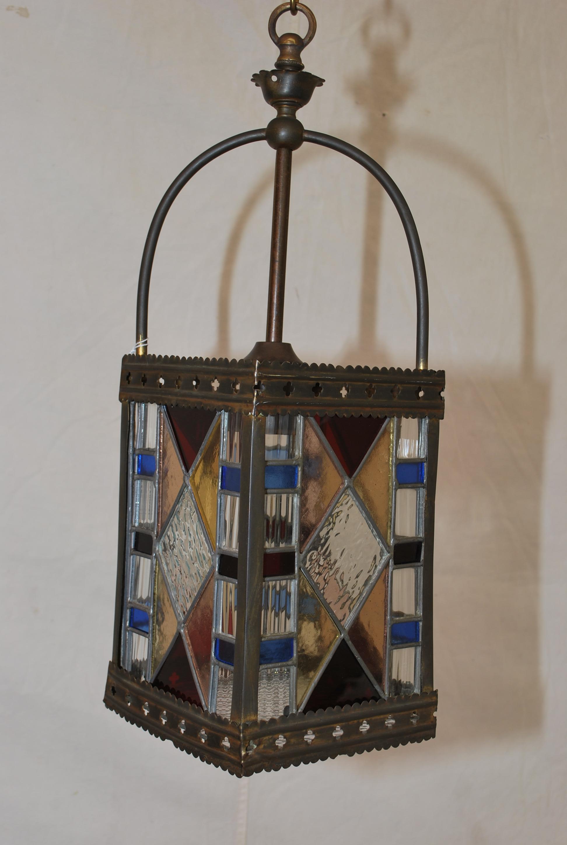 Laiton Elegante petite lanterne française des années 1920 en vente