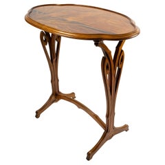 Elegant Small Living Room Table, Signed Gallé