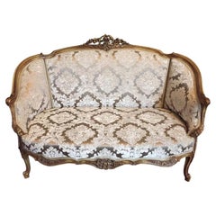 Elegantes Sofa Canapé Couch in Antique Louis XV Stil Buche Hand geschnitzt