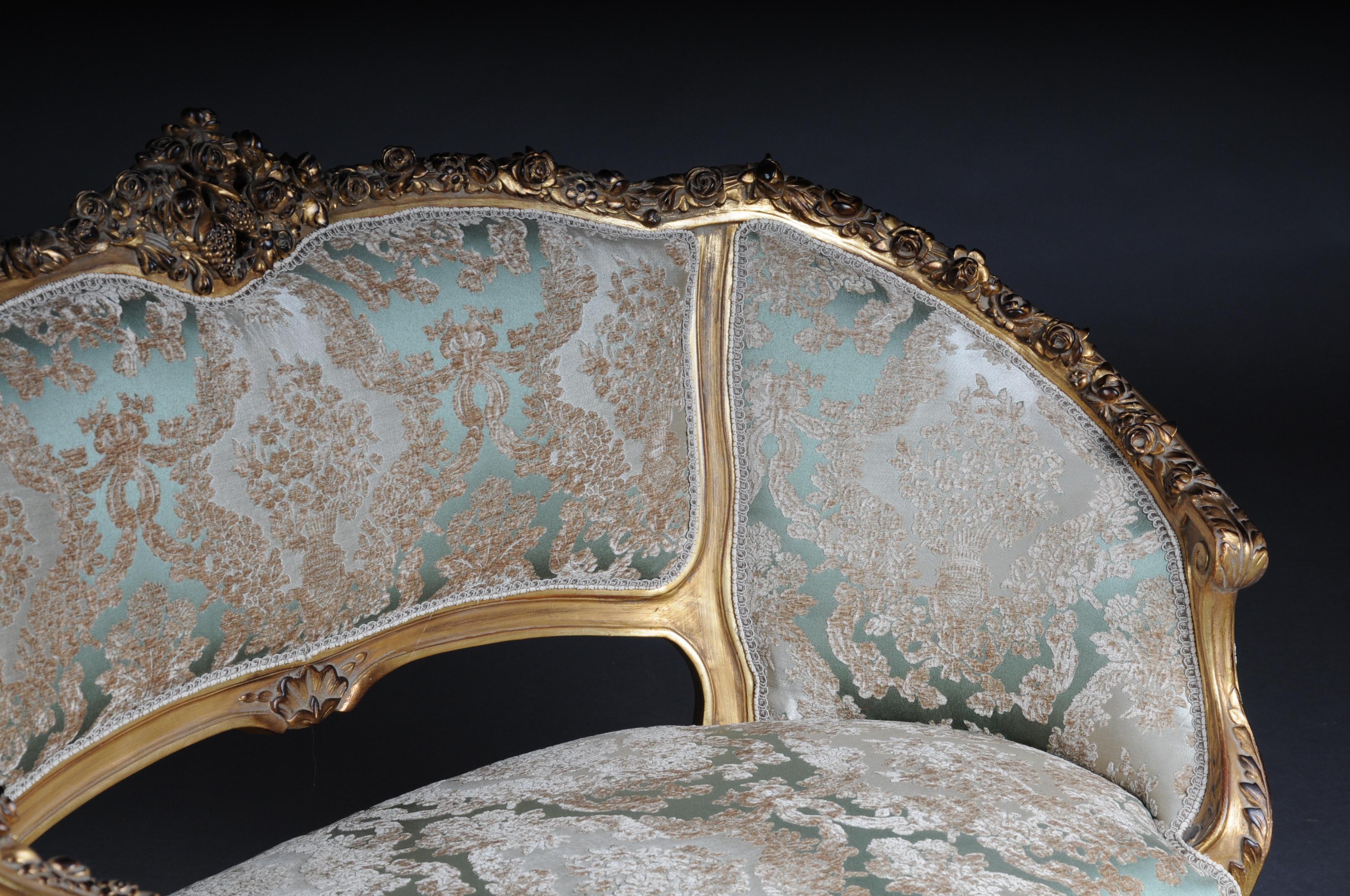 Elegant Sofa, Canapé, Couch in Rococo or Louis XV Style 1