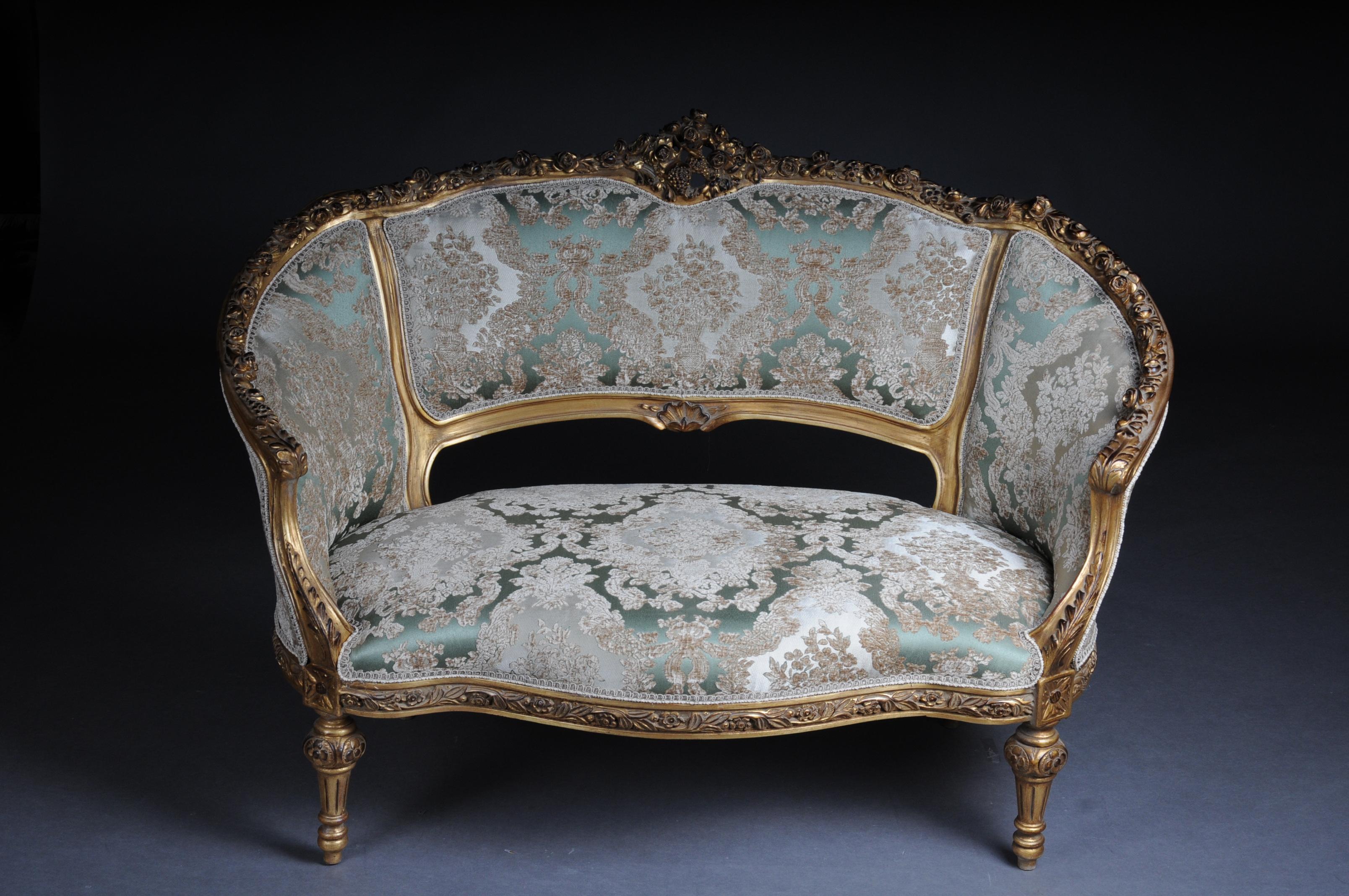 Elegant Sofa, Canapé, Couch in Rococo or Louis XV Style 2